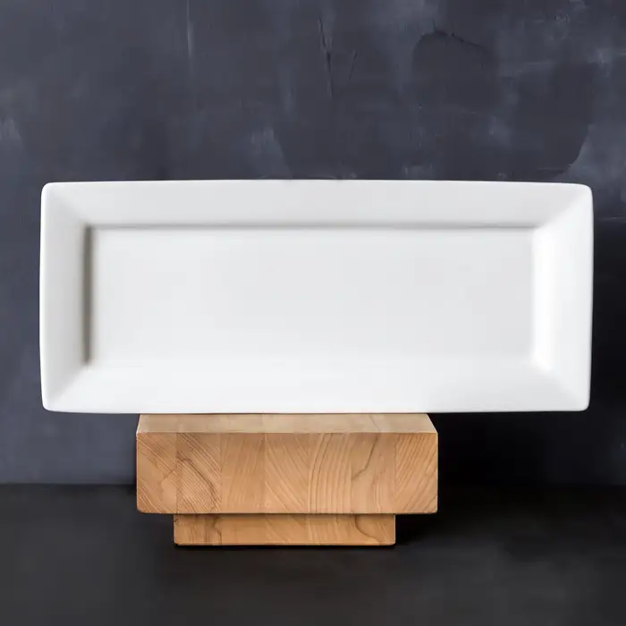 Better Homes & Gardens White Porcelain Rectangular Serving Platter, 14.25 x 10.12 in