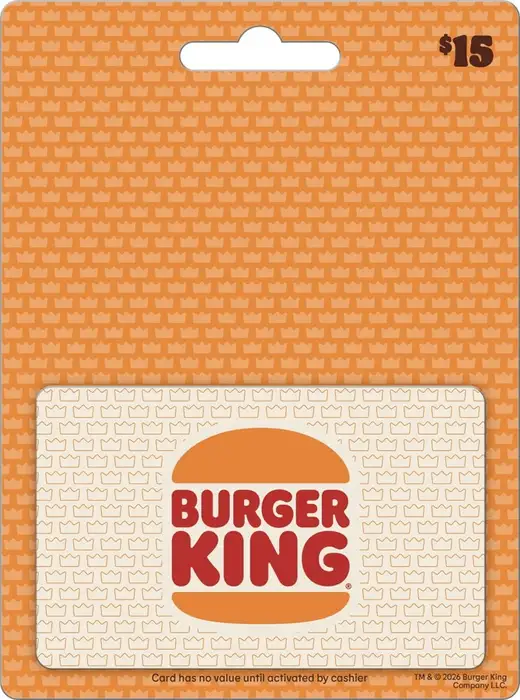 Burger King $15 Gift Card