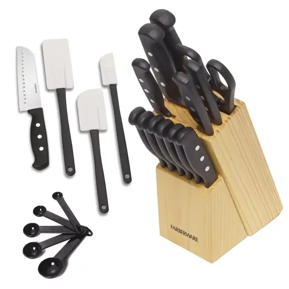 Farberware Classic 22-Piece Knife and Utensil Set