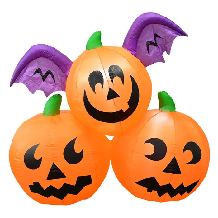 FUNBOY Inflatable Pumpkin Halloween Decorations Outdoor, 2-Pack