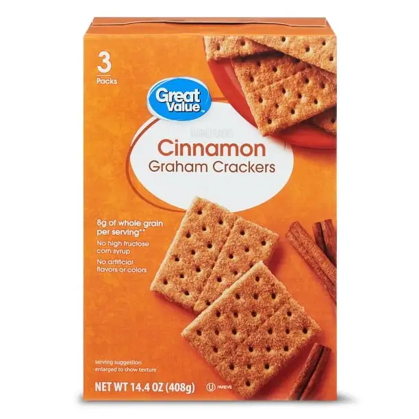 Great Value Honey Graham Crackers, 14.4 oz, 3 Count