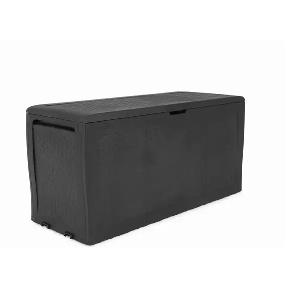 Keter Samoa 70 Gallon Durable Resin Outdoor Deck Box Storage Organization, Gray