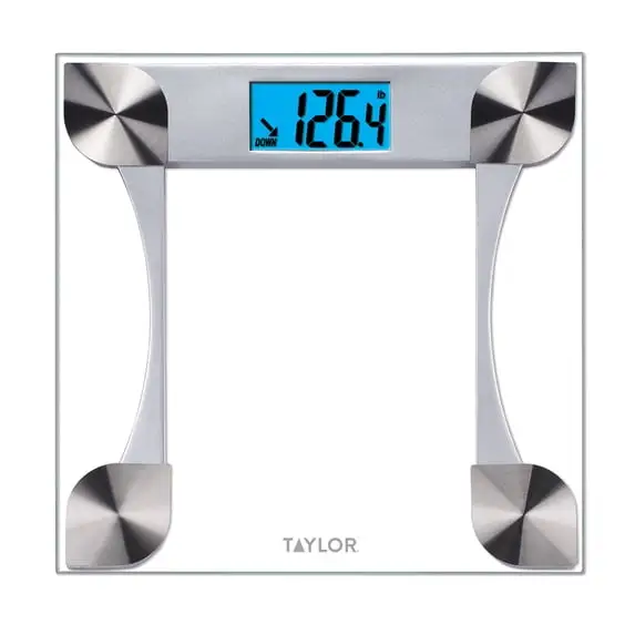 Taylor Glass Body Weight Scale, 440 lb