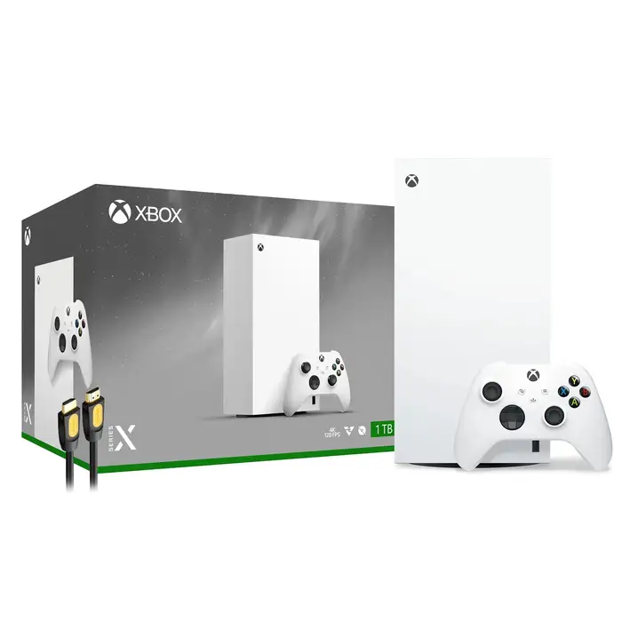 XBOX Series X - All Digital Gaming Console - 1TB SSD - Includes XBOX Wireless Controller - 4K Gaming - 120FPS - Robot White